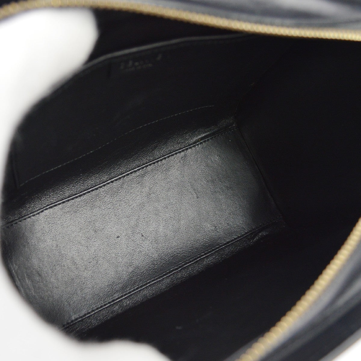 Celine Tricolor Luggage Felt Blue Leather Handbag (Pre-Owned)