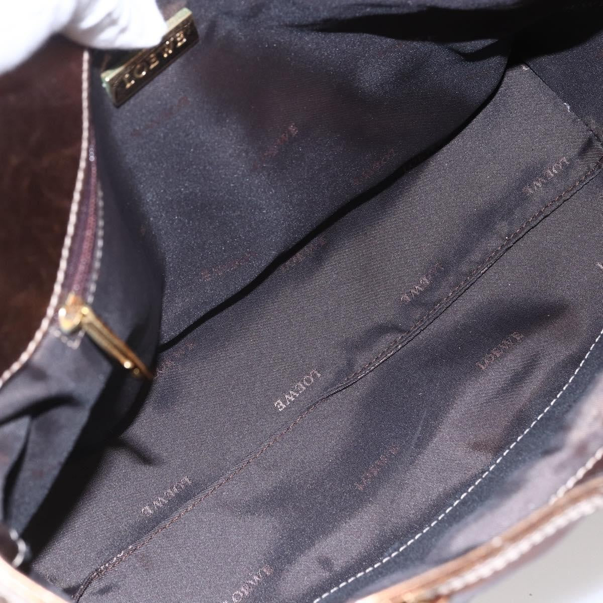 Loewe Vintage Anagram Tote Leather Metallic Leather Tote Bag Bag (Pre-Owned)