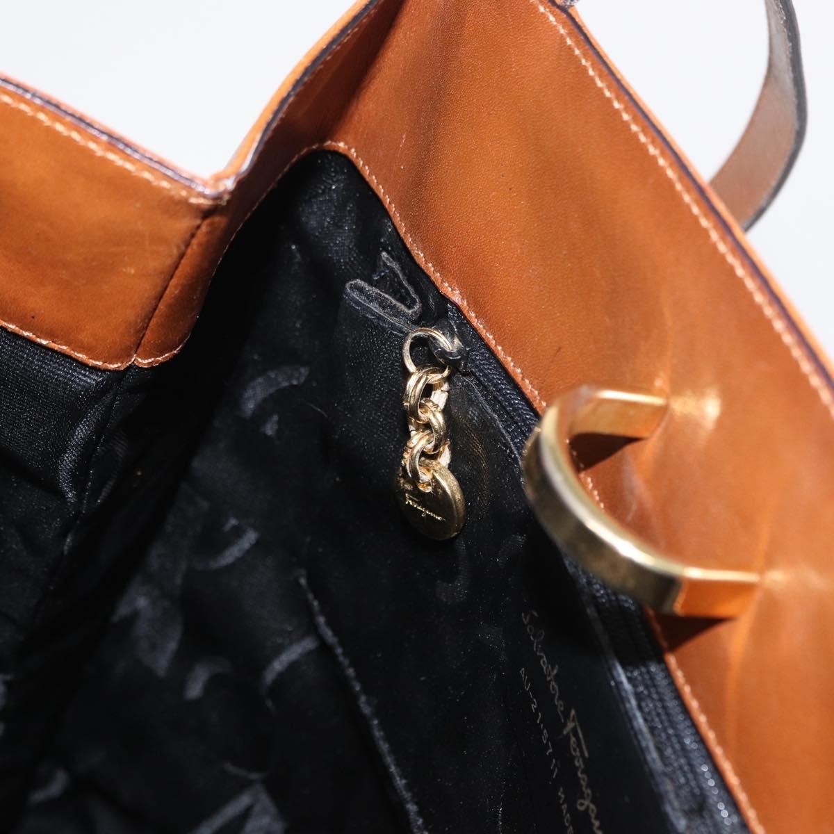 Salvatore Ferragamo Vintage Canvas Brown Canvas Shoulder Bag Bag (Pre-Owned)