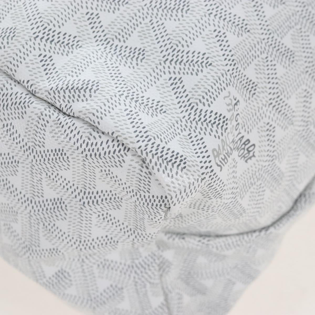 Goyard Boheme Hobo Iridescent Coated Canvas White Canvas Shoulder Bag Bag (Pre-Owned)