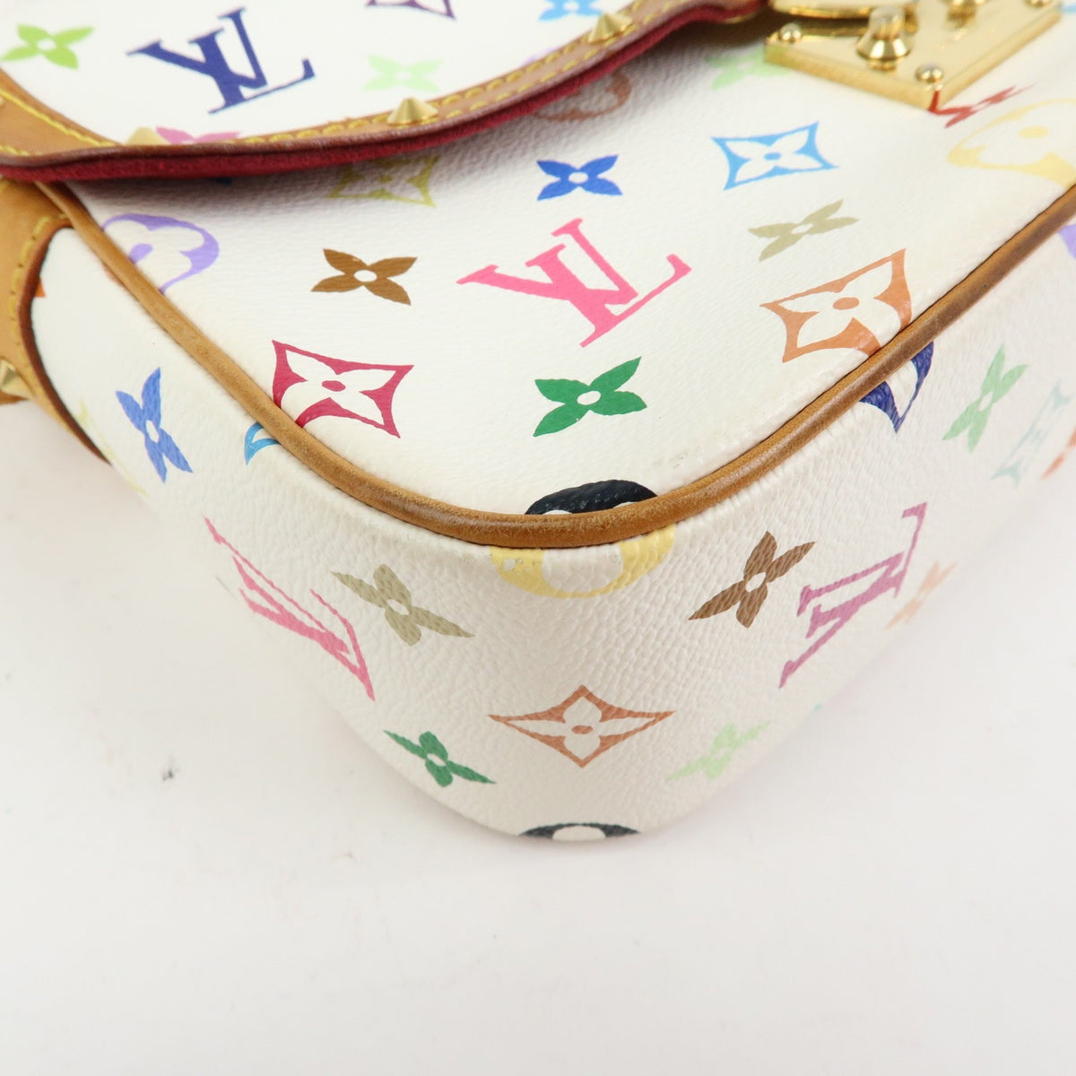 Louis Vuitton Sologne Monogram Multicolor White Canvas Handbag (Pre-Owned)