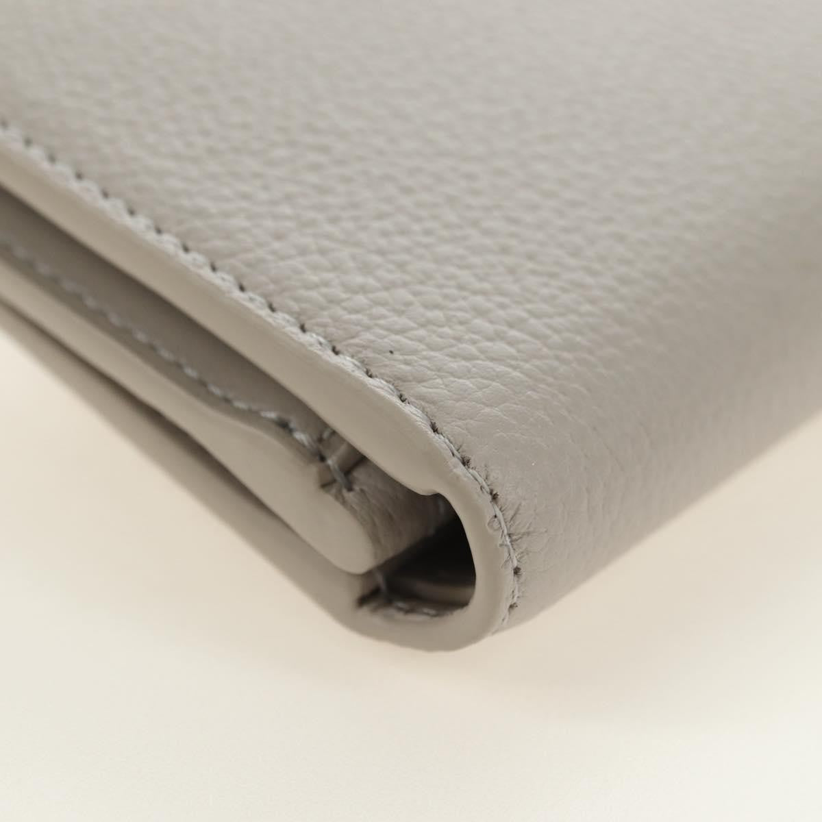 Celine Triomphe Trifold Leather Beige Leather Wallets Accessory (Pre-Owned)