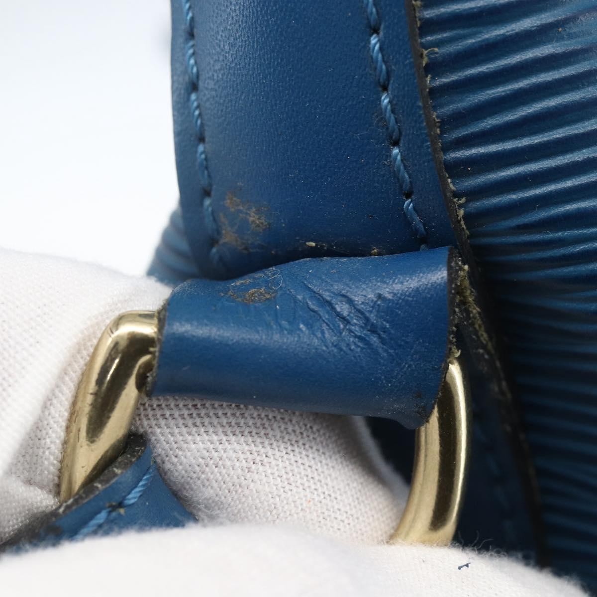 Louis Vuitton Petit Noe Epi Leather Blue Leather Shoulder Bag Bag (Pre-Owned)
