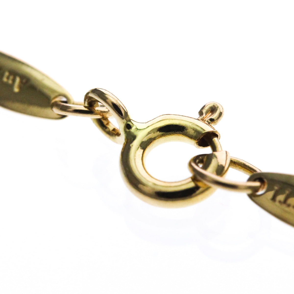 Tiffany & Co. Elsa Peretti Diamonds By The Yard Pendant 18K Rose Gold And Diamond Gold Pink_Gold Necklace Jewelry (Pre-Owned)