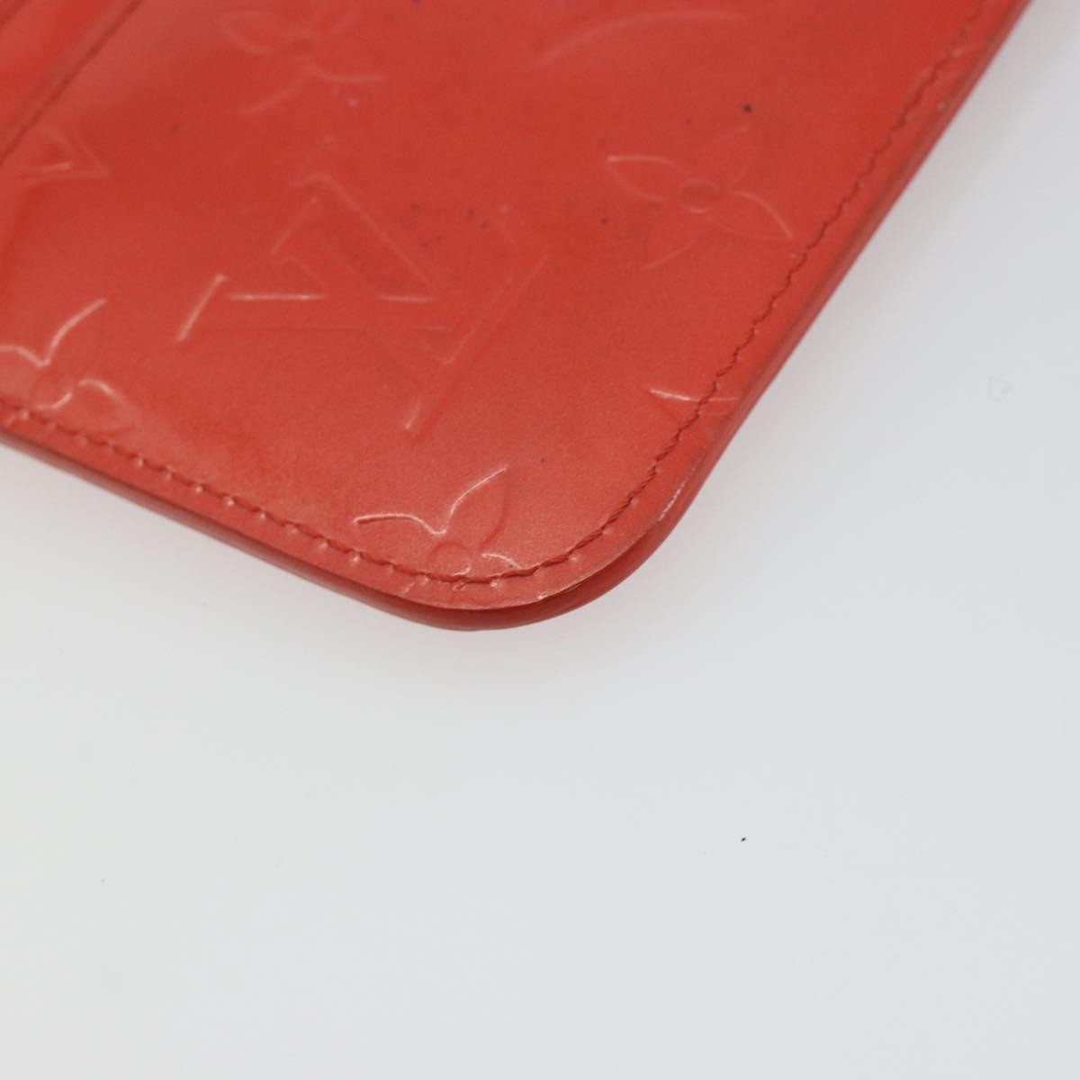 Louis Vuitton Pochette Clés Nm Monogram Vernis Patent Leather Orange Patent_Leather Wallets Accessory (Pre-Owned)