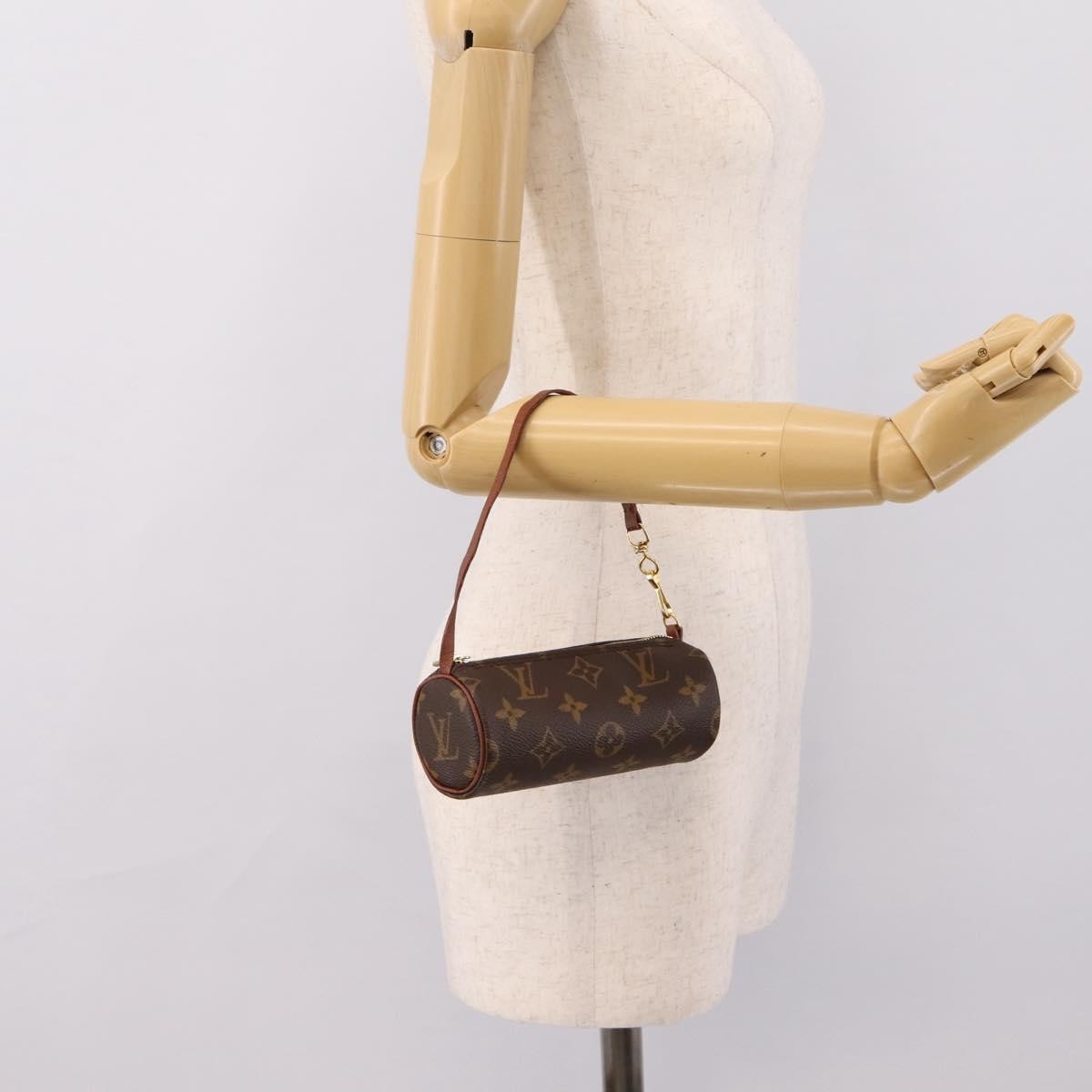 Louis Vuitton Papillon Pochette Monogram Canvas Brown Canvas Clutche & Pouche Bag (Pre-Owned)