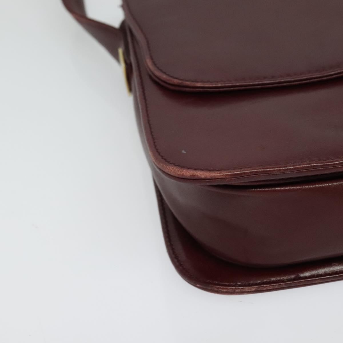 Givenchy Vintage 4G Leather Burgundy Leather Shoulder Bag Bag (Pre-Owned)