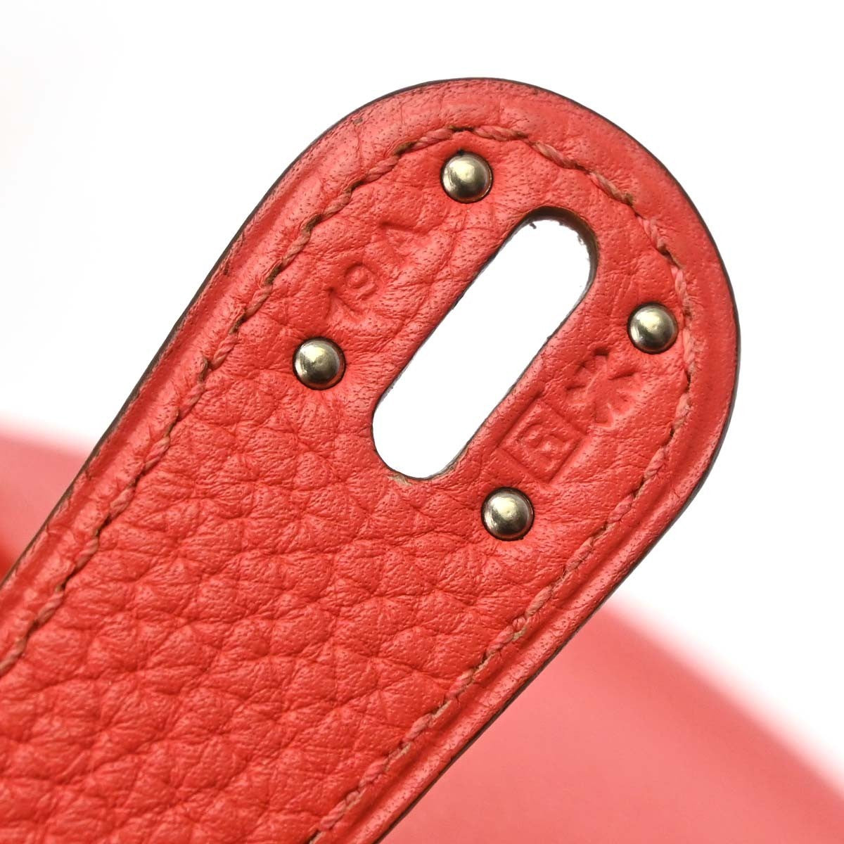 Hermes Lindy Clemence Red Leather Shoulder Bag Bag (Pre-Owned)