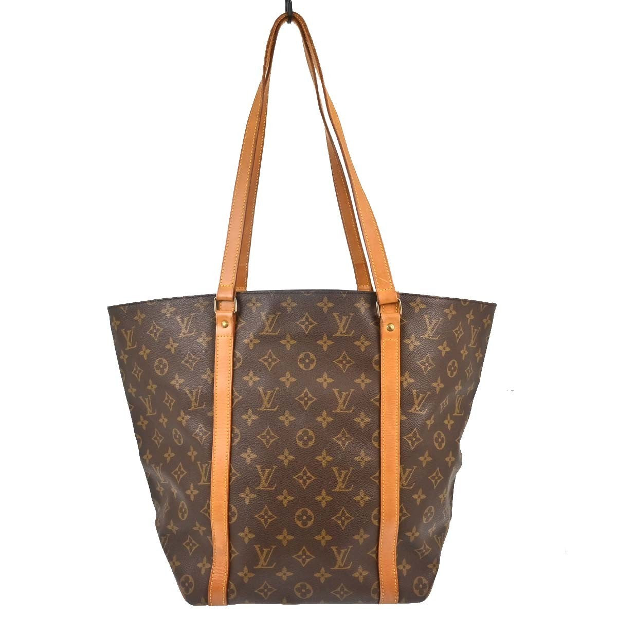 Louis Vuitton Shopping Sac Monogram Canvas Brown Canvas Handbag (Pre-Owned)
