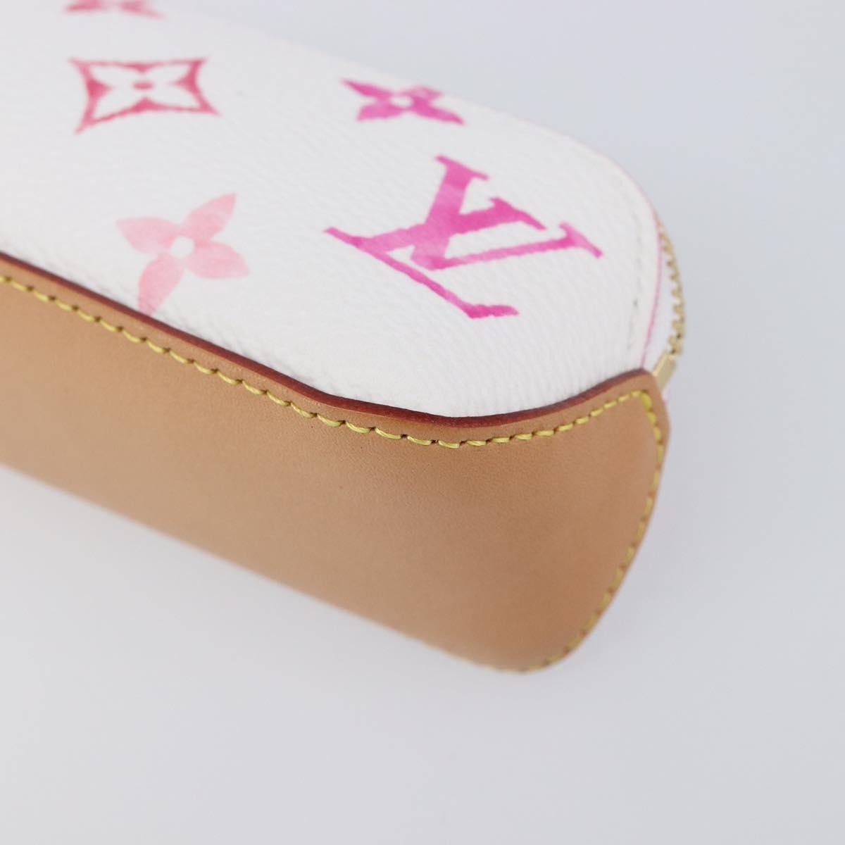 Louis Vuitton Elizabeth Pencil Limited Edition Escale Monogram Giant Pink Canvas Clutche & Pouche Bag (Pre-Owned)