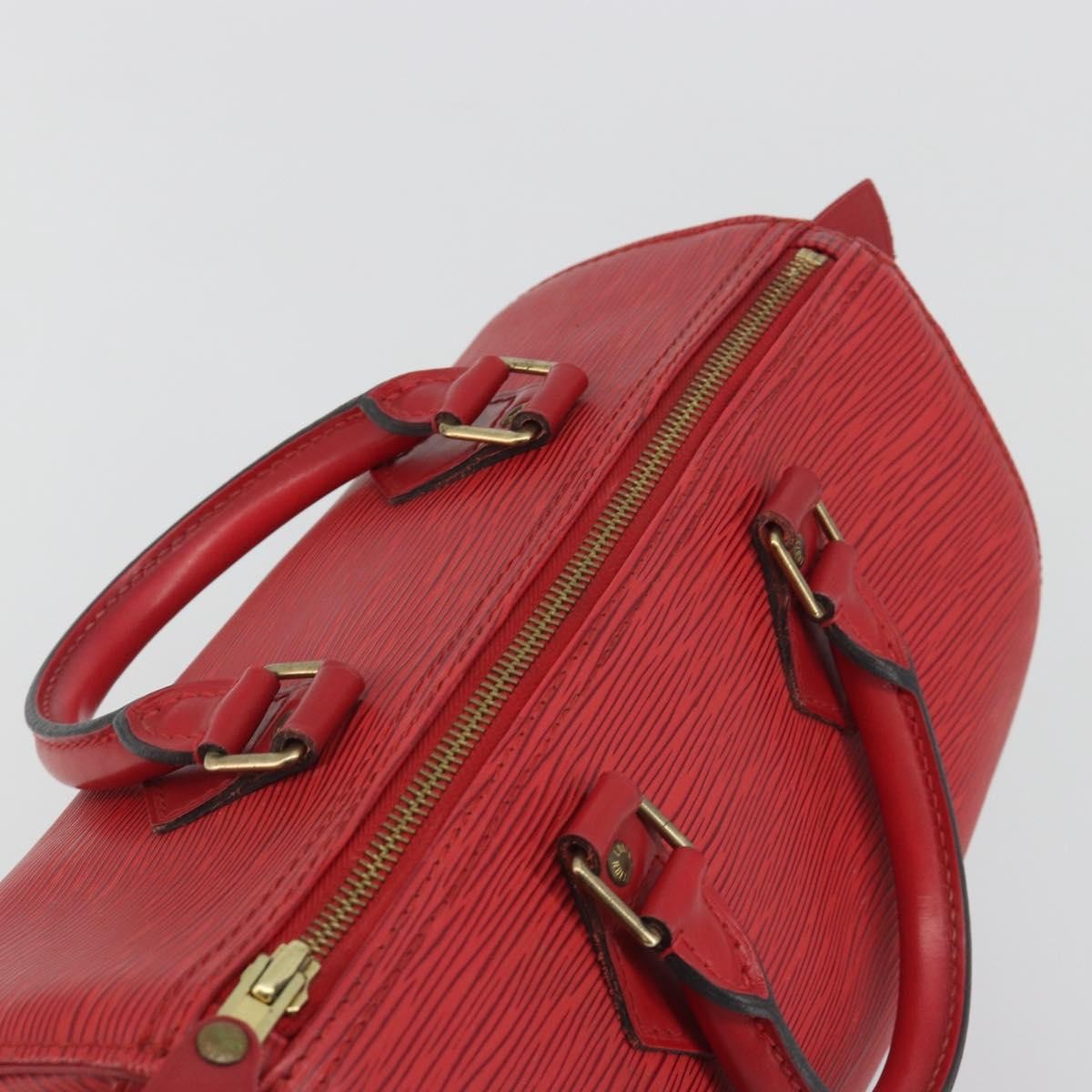 Louis Vuitton Speedy Epi Leather Red Leather Handbag (Pre-Owned)