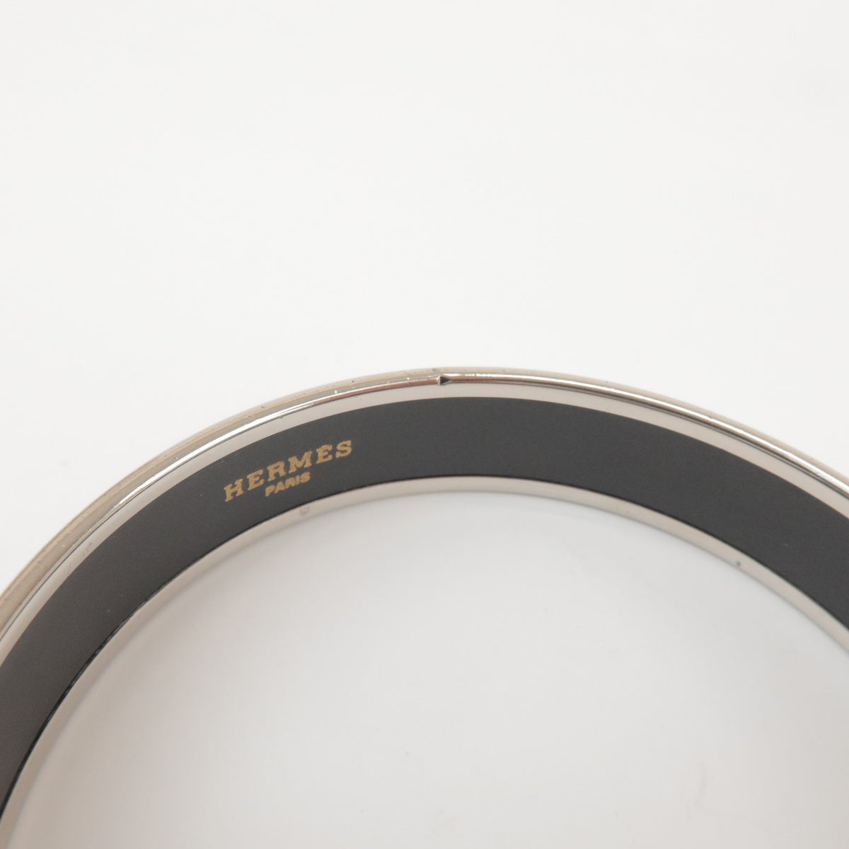 Hermes Caleche Bangle Enamel Silver Silver_Plated Bracelet Jewelry (Pre-Owned)