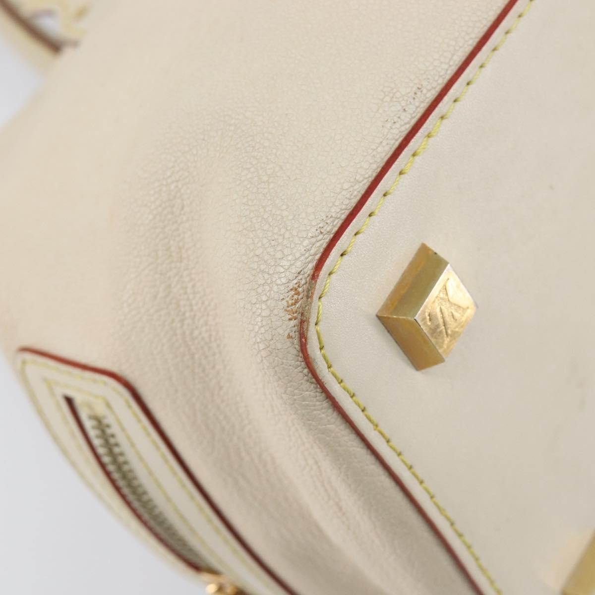Louis Vuitton Suhali L'ingenieux Leather White Leather Handbag (Pre-Owned)