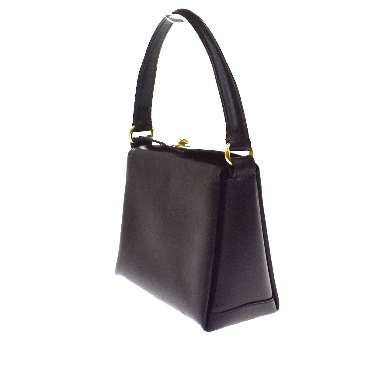 Prada Turnlock Convertible City Calf Black Leather Shoulder Bag Bag (Pre-Owned)