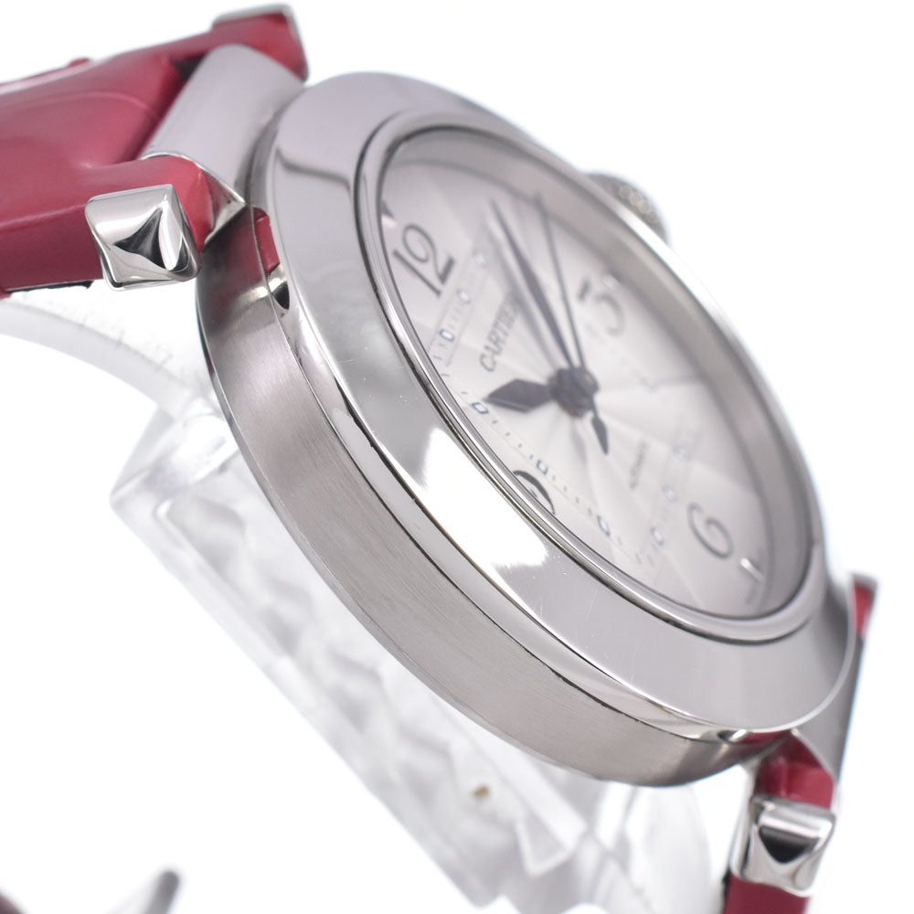 Cartier Pasha De Cartier Automatic Stainless Steel And Alligator Watch (Pre-Owned)