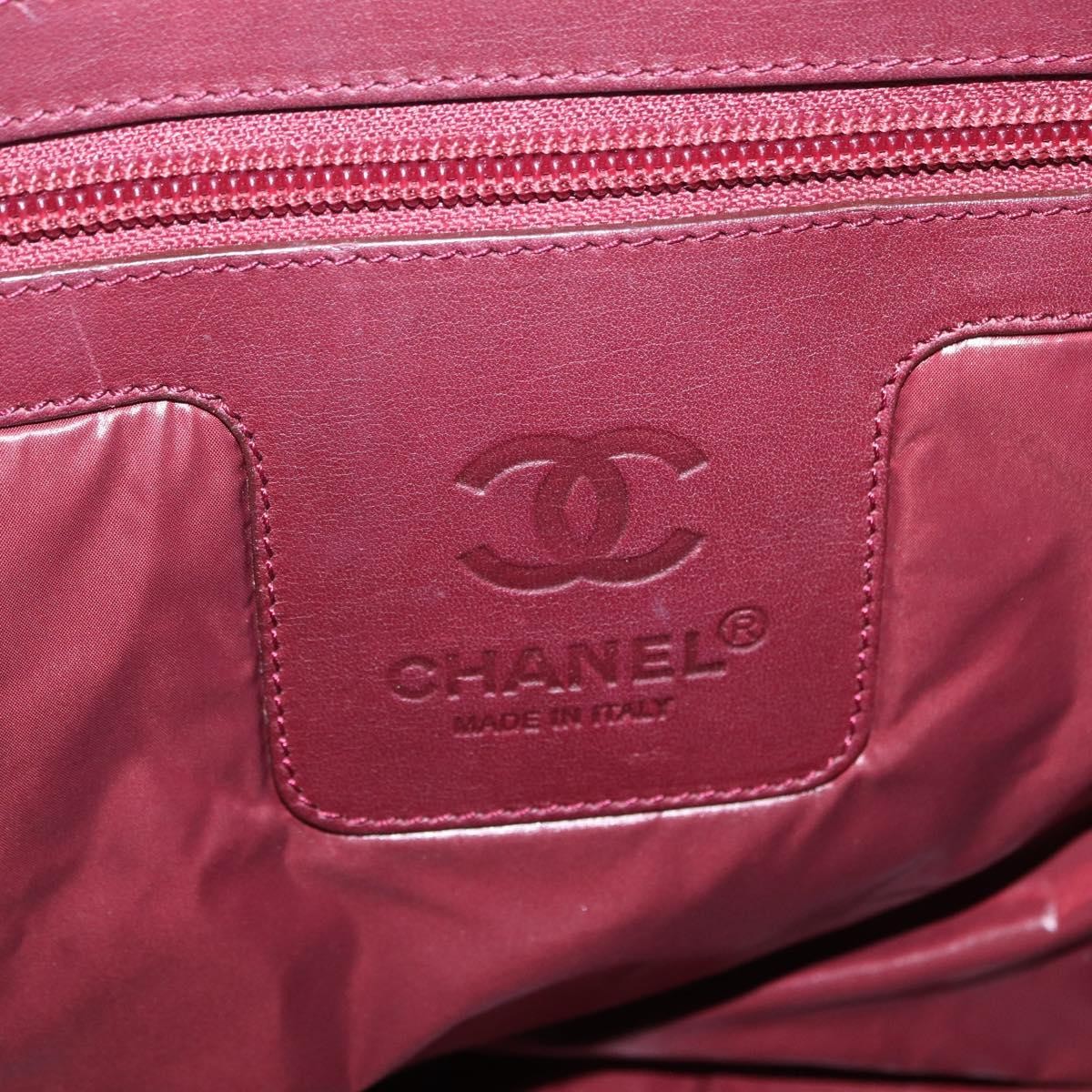 Chanel Coco Cocoon Bowling Quilted Nylon Black Nylon Handbag (Pre-Owned)