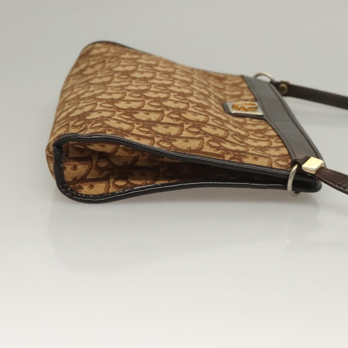 Christian Dior Vintage Trotter Canvas Brown Canvas Bag (Pre-Owned)