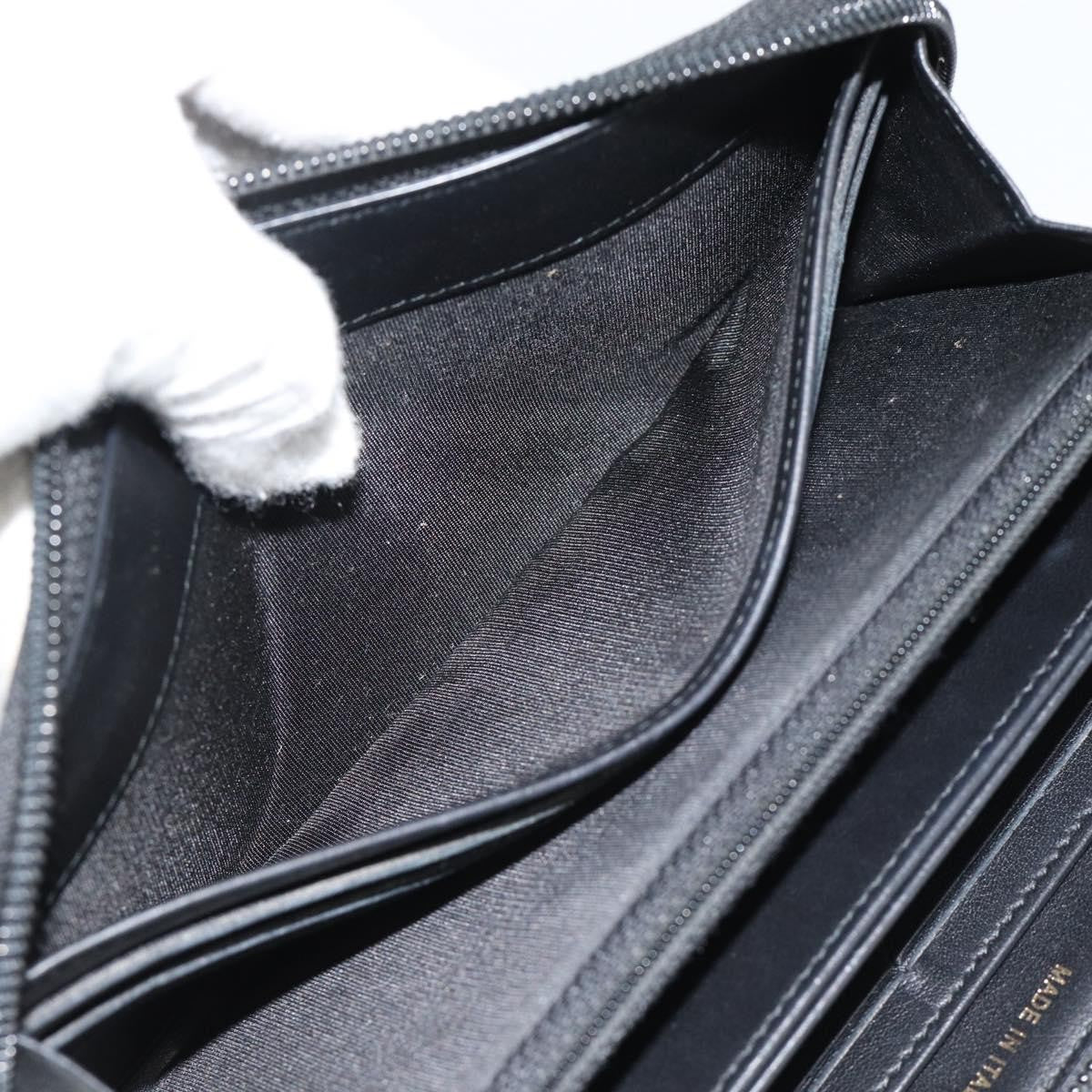 Chanel Boy Zip Around Organizer Quilted Lambskin Black Leather Wallets Accessory (Pre-Owned)
