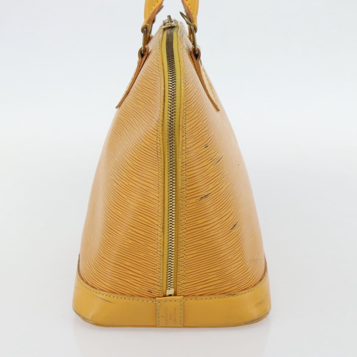 Louis Vuitton Alma Epi Leather Yellow Leather Handbag (Pre-Owned)