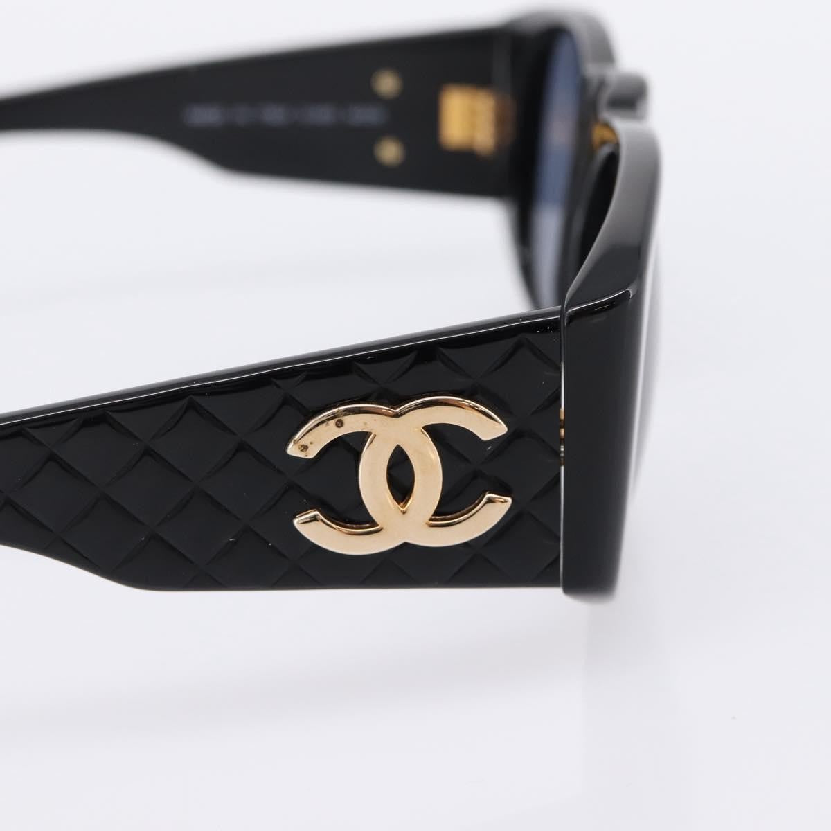 Chanel Logo Cc Plastic Black Plastic Sunglasse Accessory (Pre-Owned)