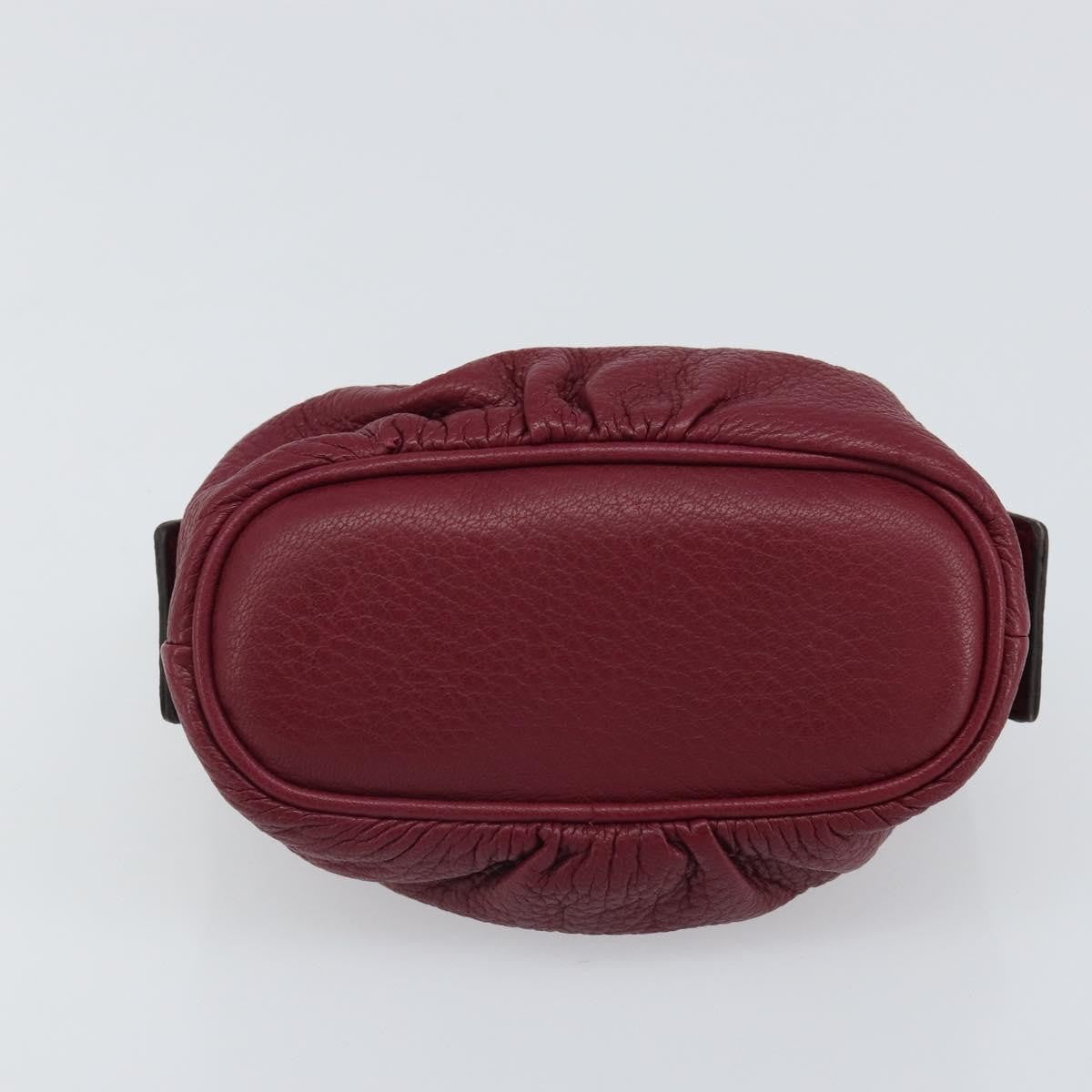 Gucci Bamboo Leather Purple Leather Clutche & Pouche Bag (Pre-Owned)
