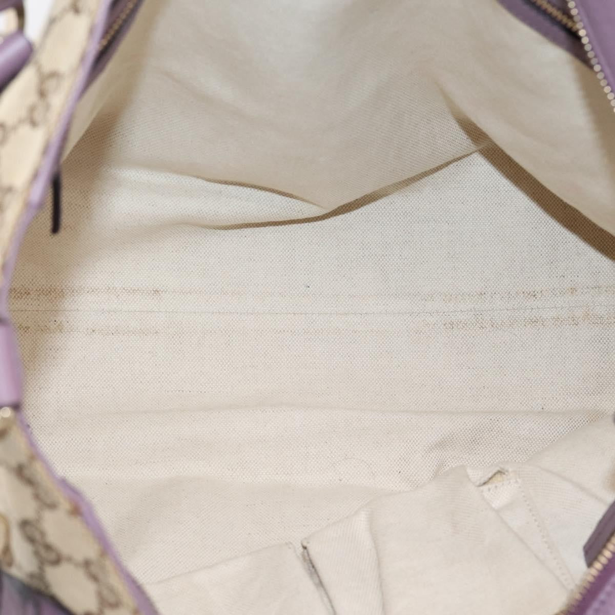 Gucci Shoulder Canvas Beige Canvas Shoulder Bag Bag (Pre-Owned)