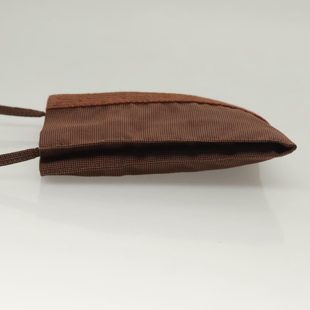 Hermes Herline Canvas Brown Canvas Crossbody Bag Bag (Pre-Owned)