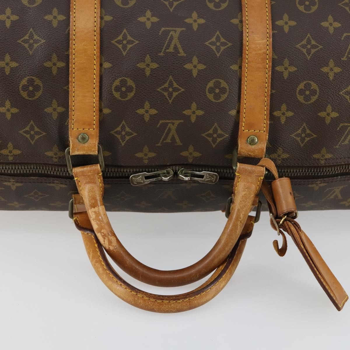 Louis Vuitton Keepall Monogram Canvas Brown Canvas Travel Bag Bag (Pre-Owned)