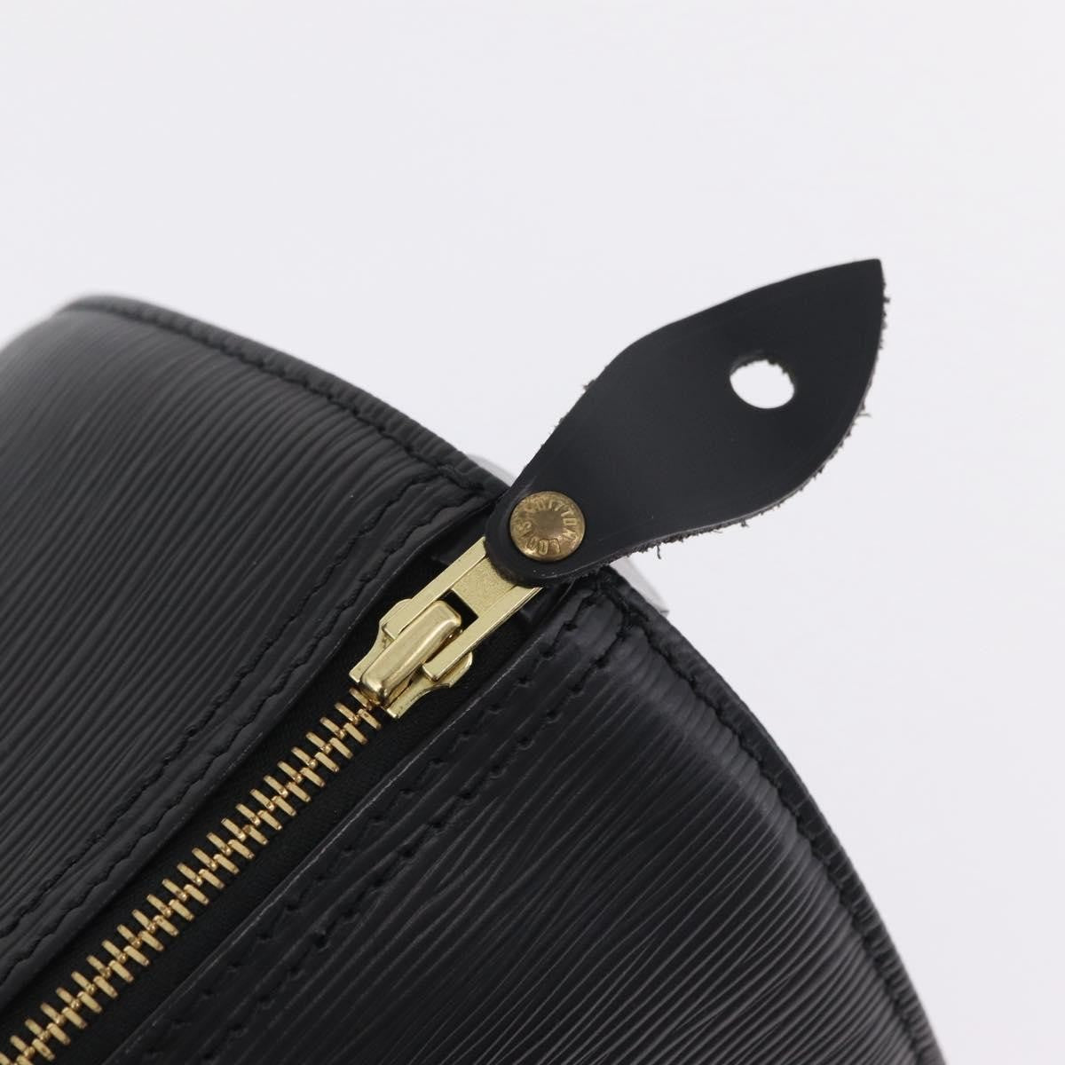Louis Vuitton Speedy Epi Leather Black Leather Handbag (Pre-Owned)
