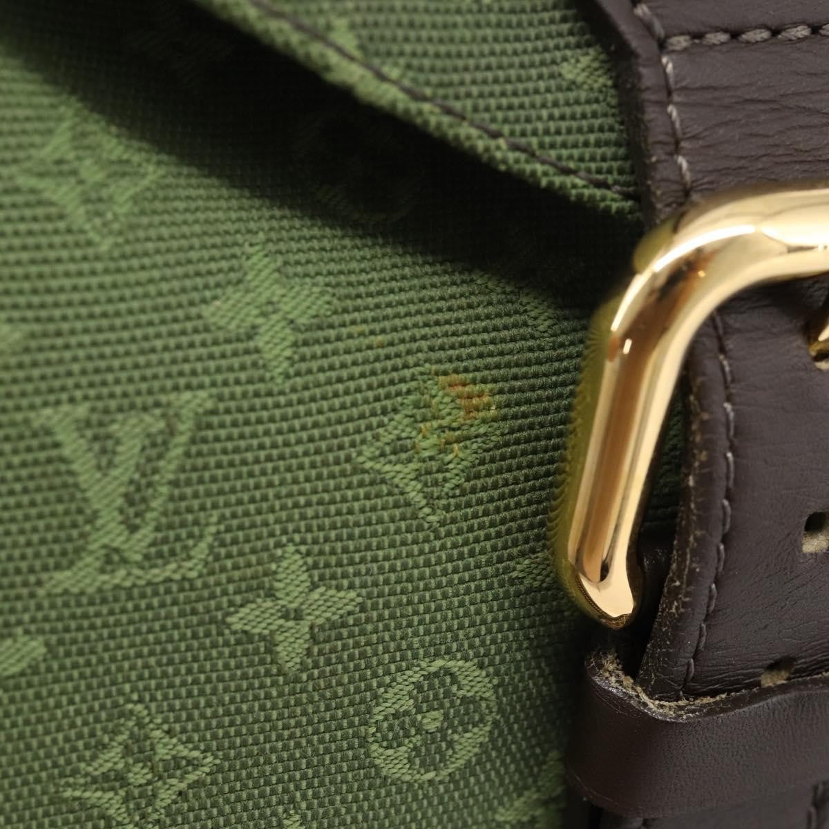 Louis Vuitton Vintage Montsouris Mini Lin Khaki Canvas Backpack Bag (Pre-Owned)