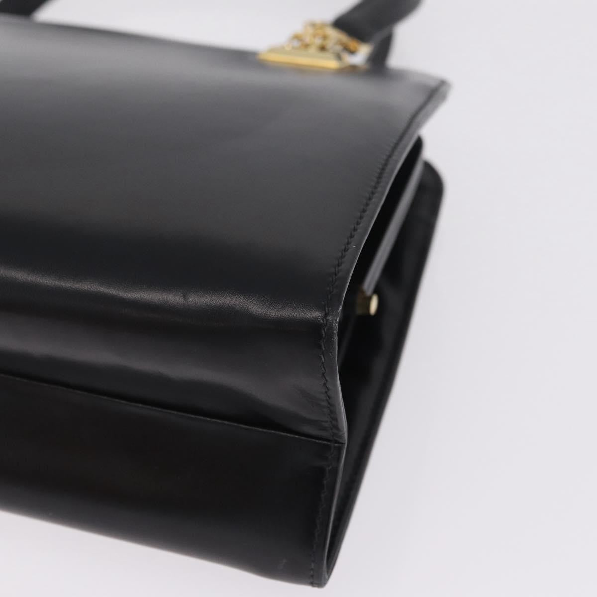 Gucci Vintage Leather Black Leather Tote Bag Bag (Pre-Owned)