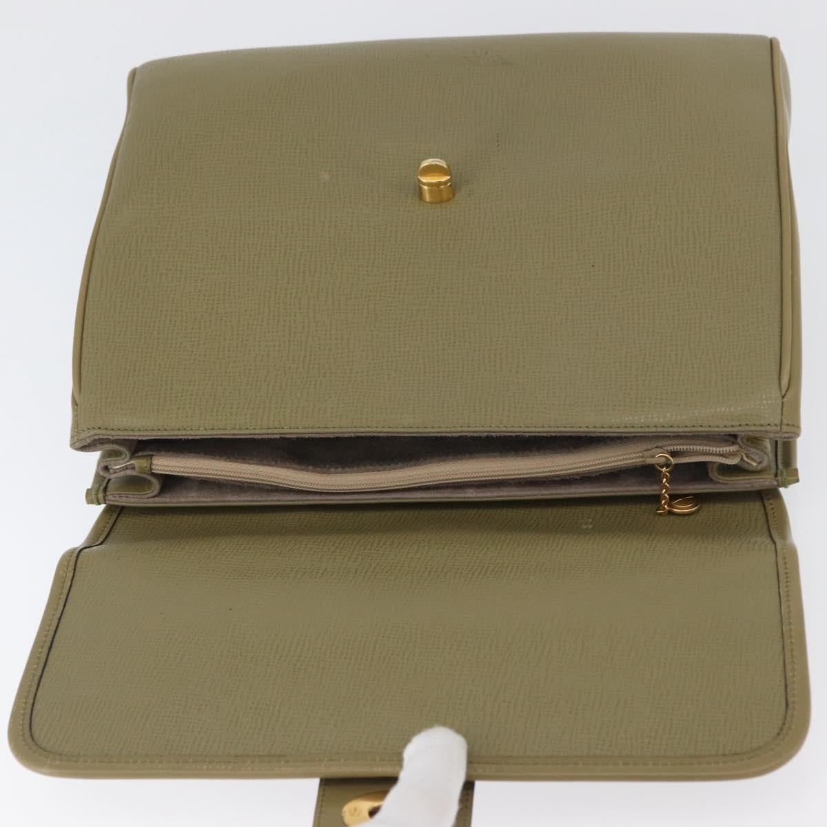 Gucci Vintage Leather Green Leather Handbag (Pre-Owned)