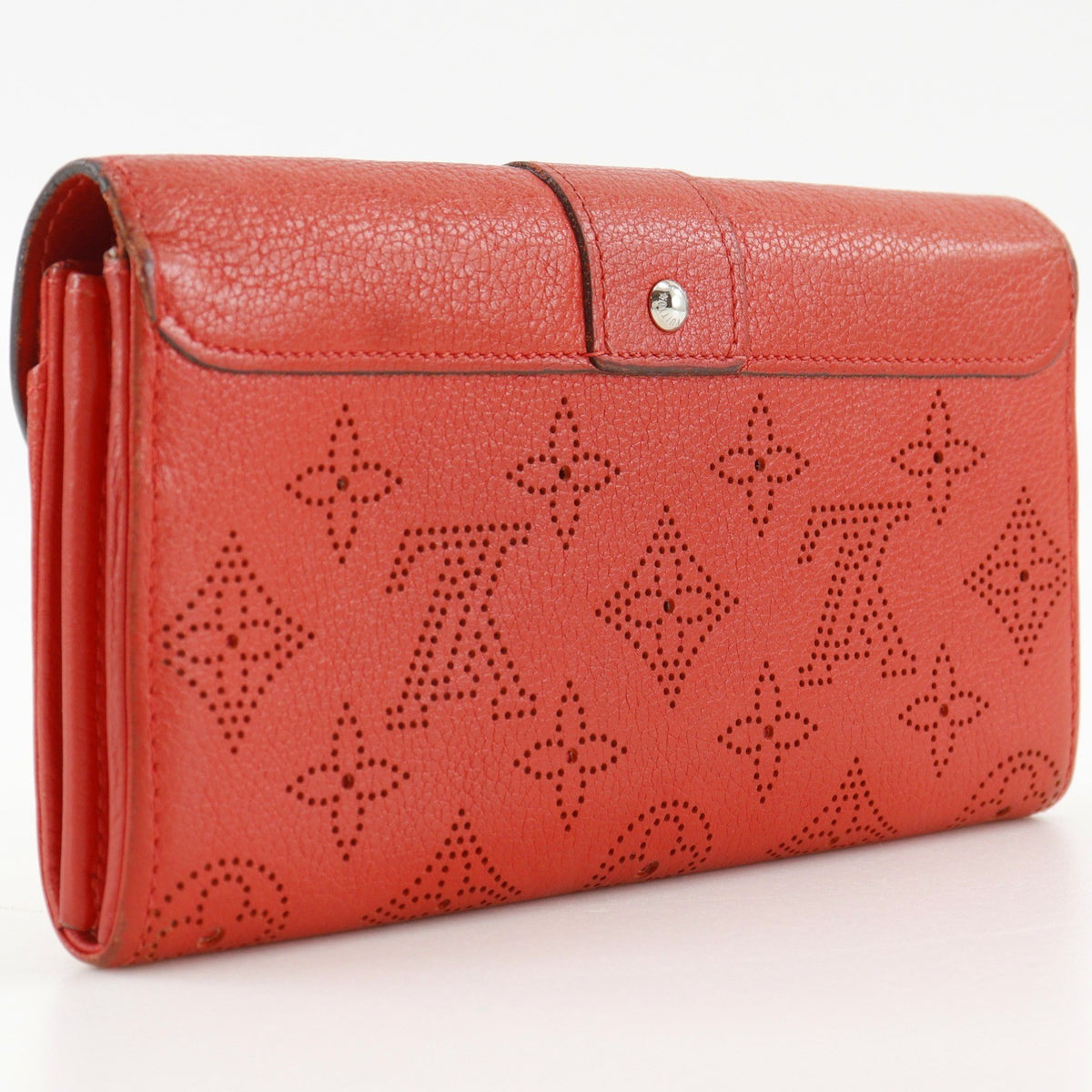 Louis Vuitton Iris Mahina Leather Red Leather Wallets Accessory (Pre-Owned)