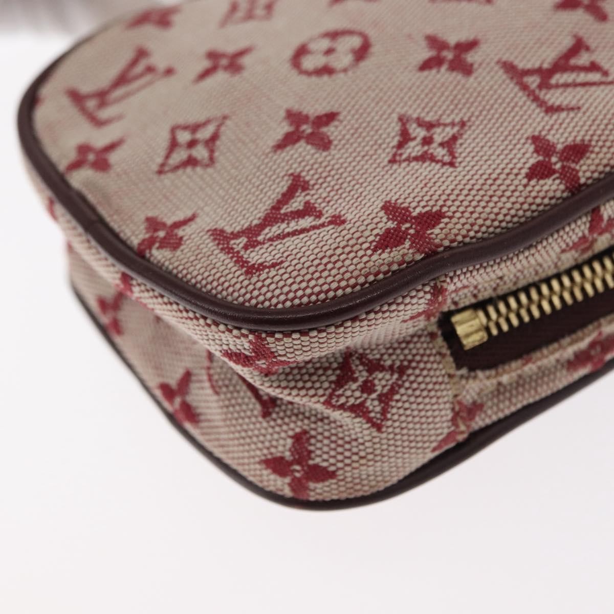 Louis Vuitton Camera Mini Lin Red Canvas Clutche & Pouche Bag (Pre-Owned)