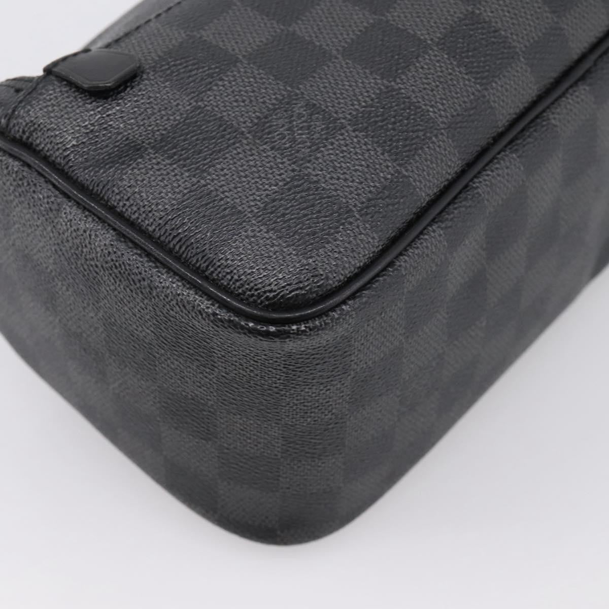 Louis Vuitton Trousse Toilette Damier Canvas Black Canvas Clutche & Pouche Bag (Pre-Owned)