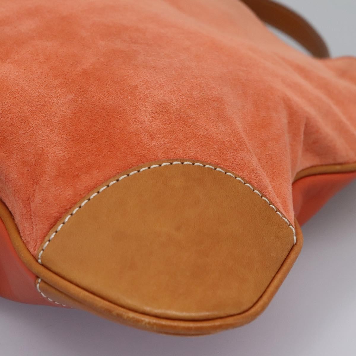 Burberry Blue Label Suede Orange Suede Shoulder Bag Bag (Pre-Owned)