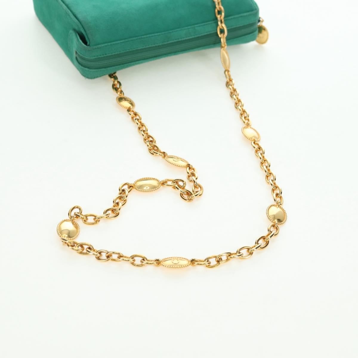 Christian Dior Shoulder Suede Green Suede Shoulder Bag Bag (Pre-Owned)