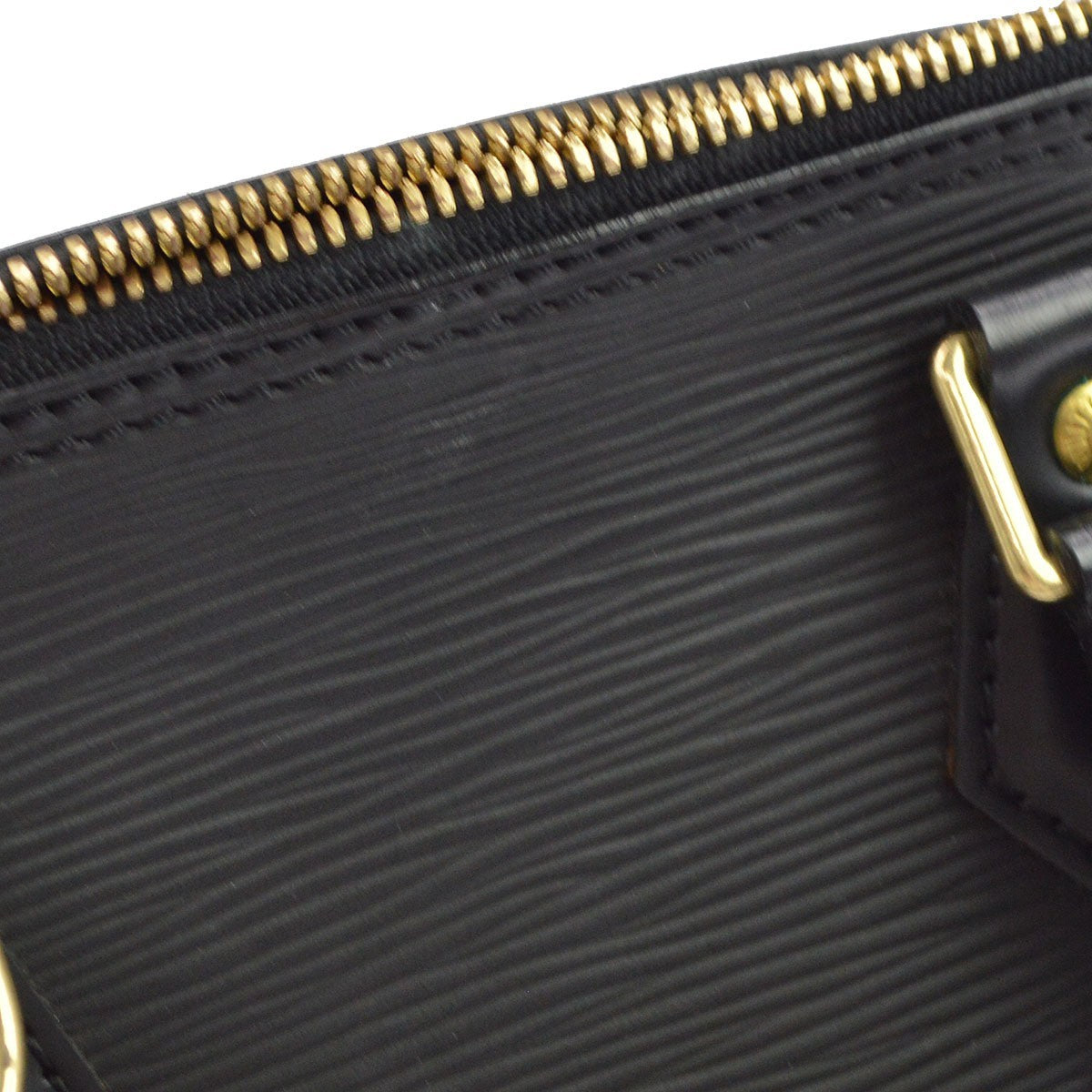Louis Vuitton Alma Epi Leather Black Leather Handbag (Pre-Owned)