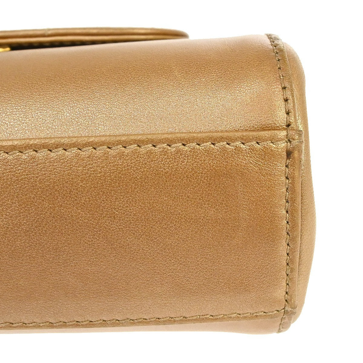 Chanel Mademoiselle Lambskin Brown Leather Shoulder Bag Bag (Pre-Owned)
