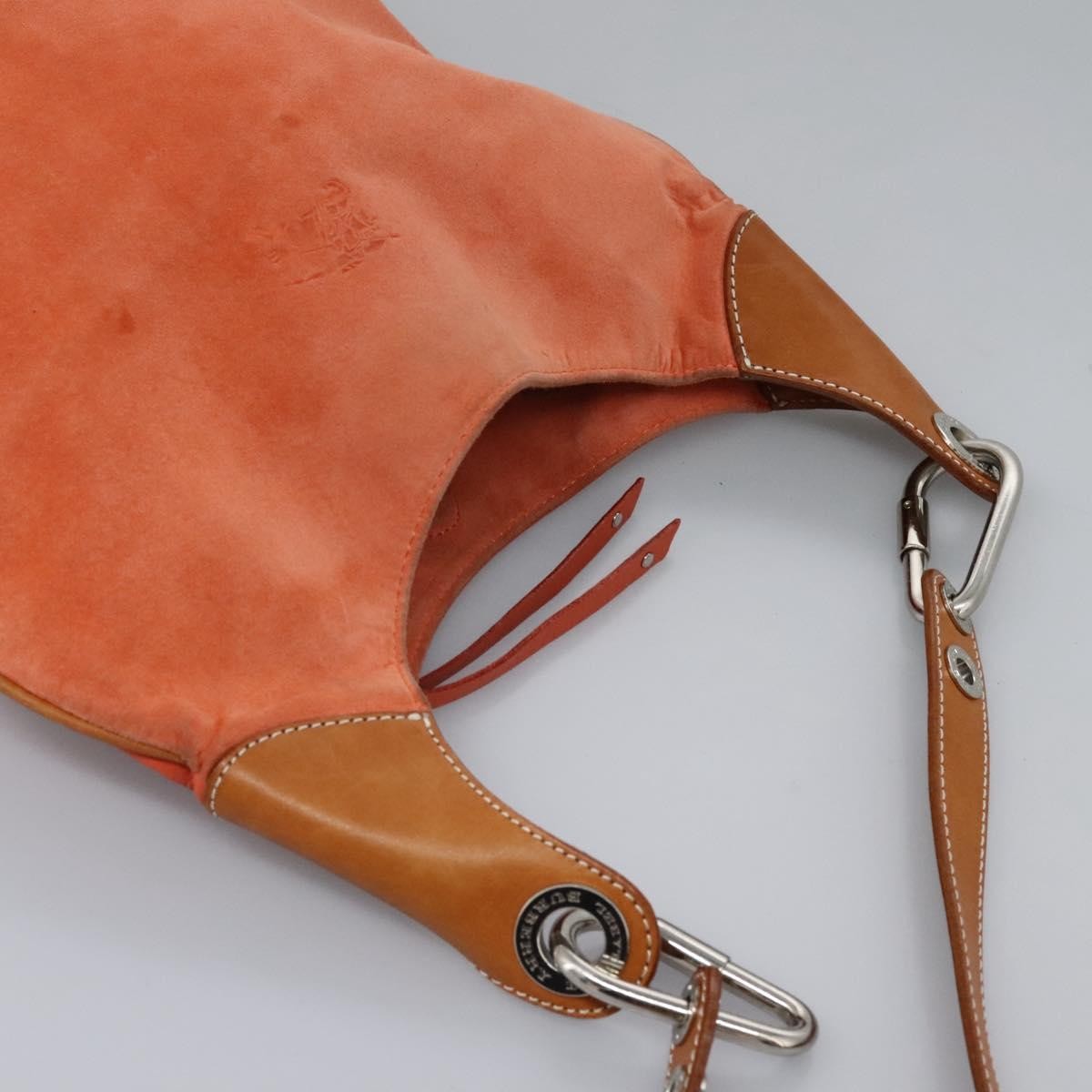 Burberry Blue Label Suede Orange Suede Shoulder Bag Bag (Pre-Owned)