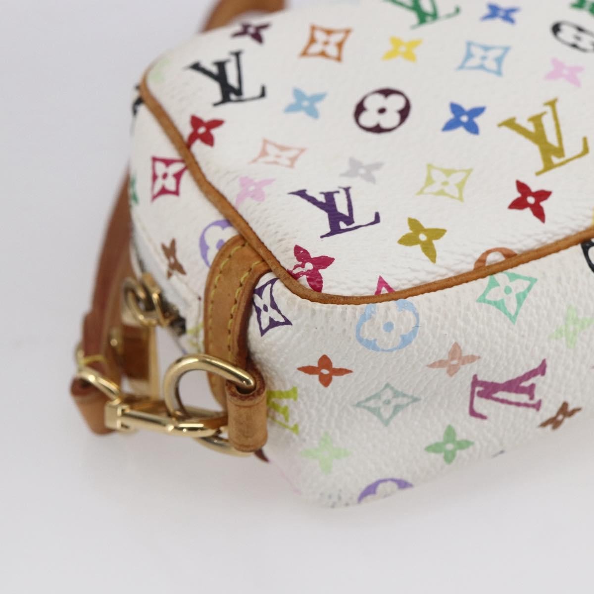 Louis Vuitton Wapity Trousse Monogram Multicolor White Canvas Clutche & Pouche Bag (Pre-Owned)