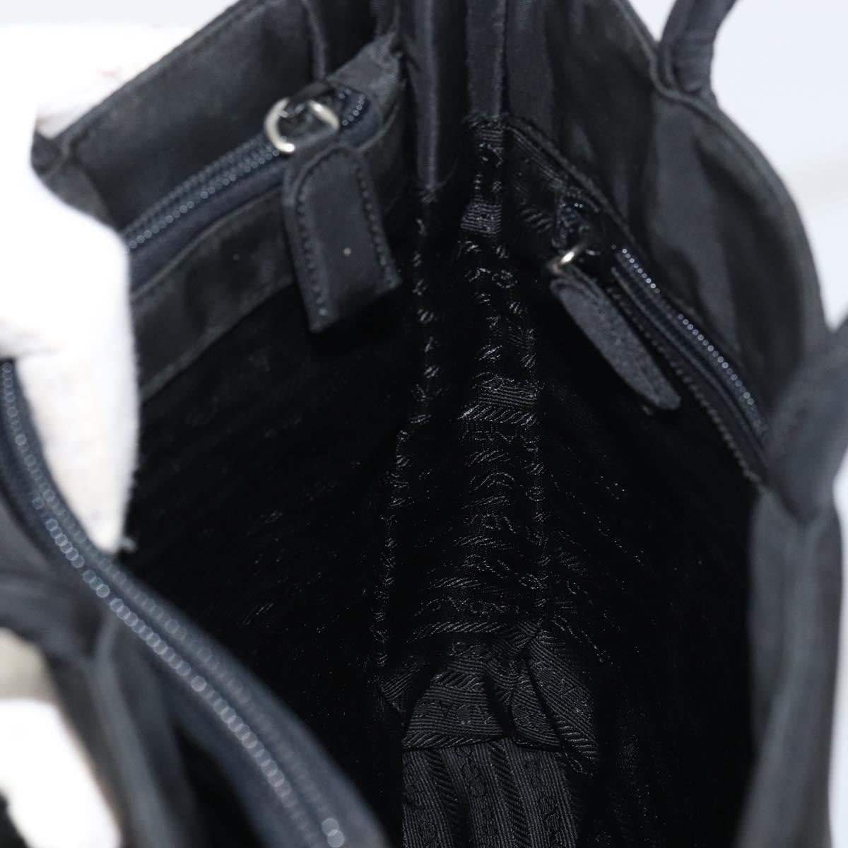 Prada Vintage Tote Nylon Black Nylon Tote Bag Bag (Pre-Owned)