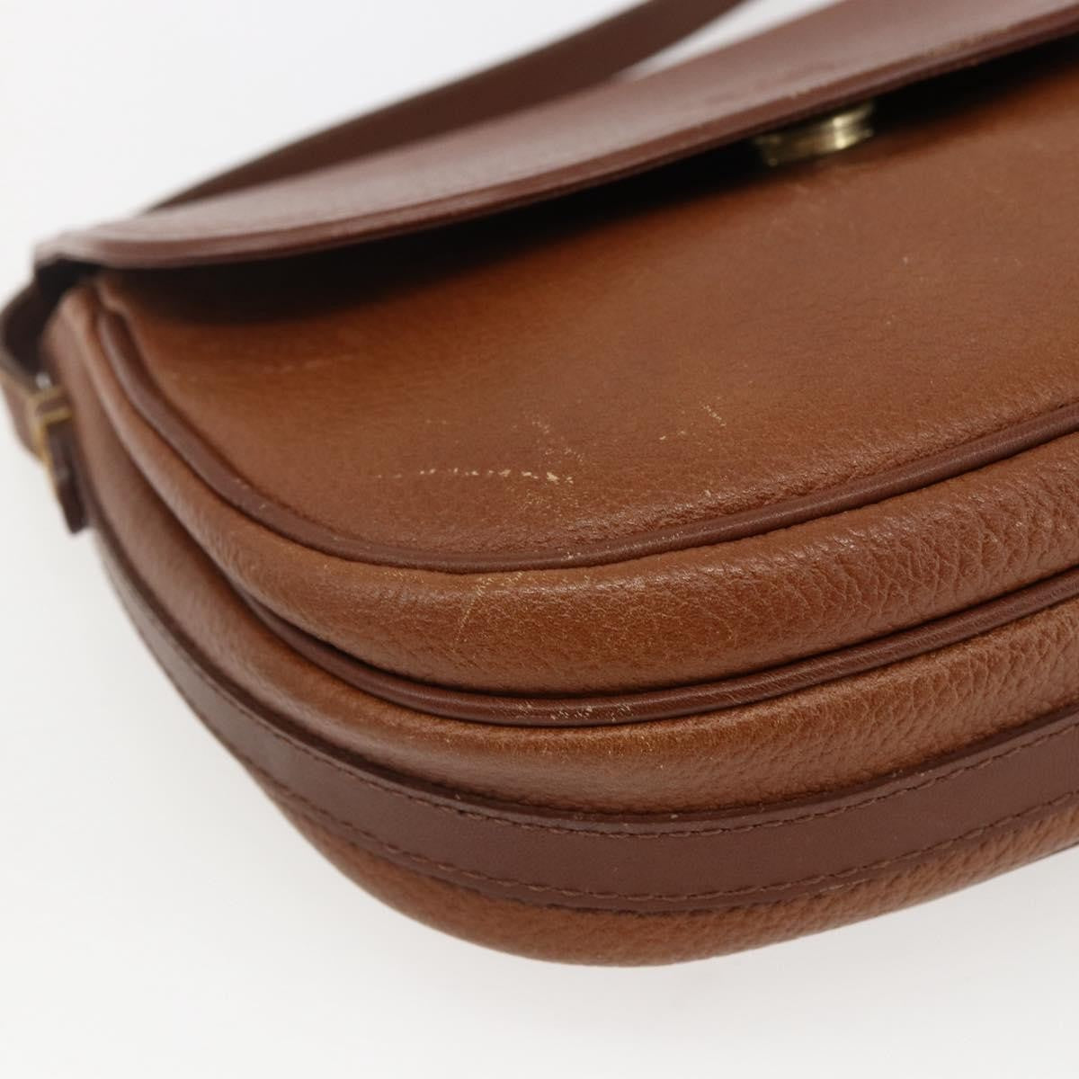 Burberry Vintage Leather Brown Leather Shoulder Bag Bag (Pre-Owned)