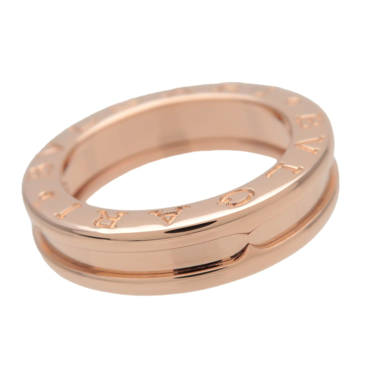Bvlgari B.Zero1 One Band 18K Rose Gold Gold Rose_Gold Ring Jewelry (Pre-Owned)