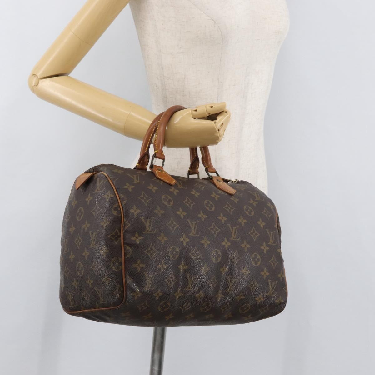 Louis Vuitton Speedy Monogram Canvas Brown Canvas Handbag (Pre-Owned)