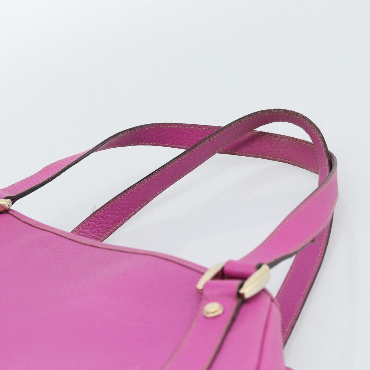 Gucci Abbey Leather Pink Leather Shoulder Bag Bag (Pre-Owned)