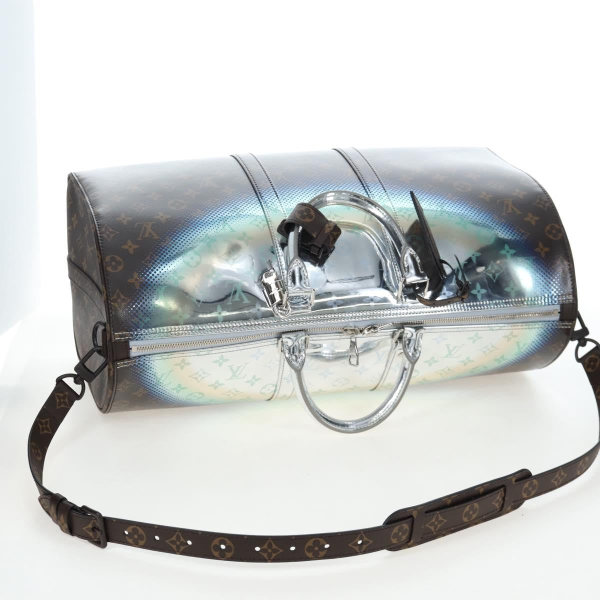 Louis Vuitton Keepall Bandouliere Limited Edition Metallic Nebula Monogram Canvas Metallic Canvas Travel Bag Bag (Pre-Owned)