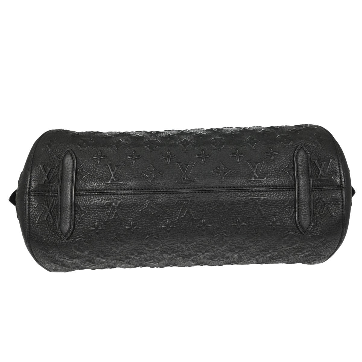 Louis Vuitton Papillon Monogram Black Leather Handbag (Pre-Owned)