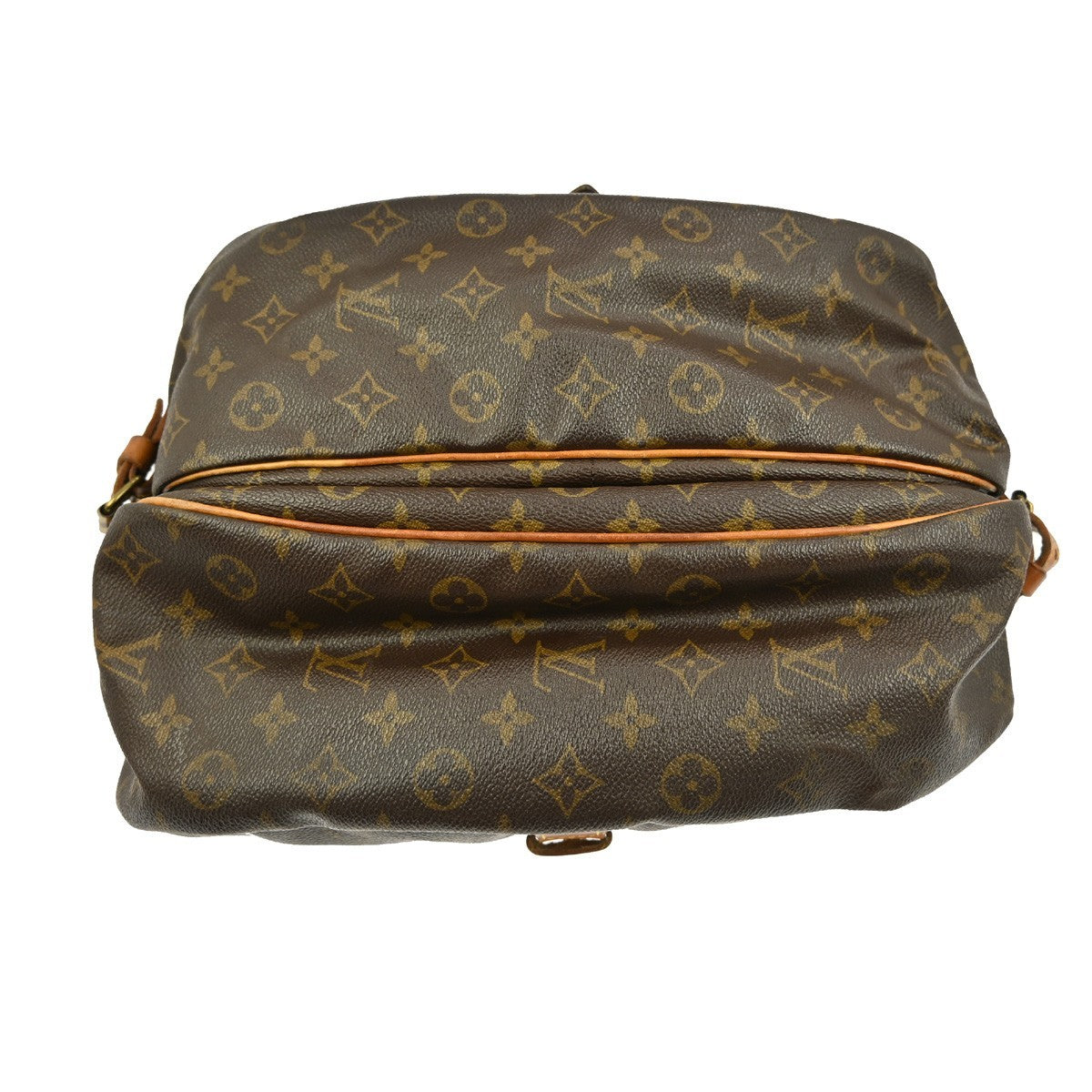 Louis Vuitton Saumur Monogram Canvas Brown Canvas Handbag (Pre-Owned)