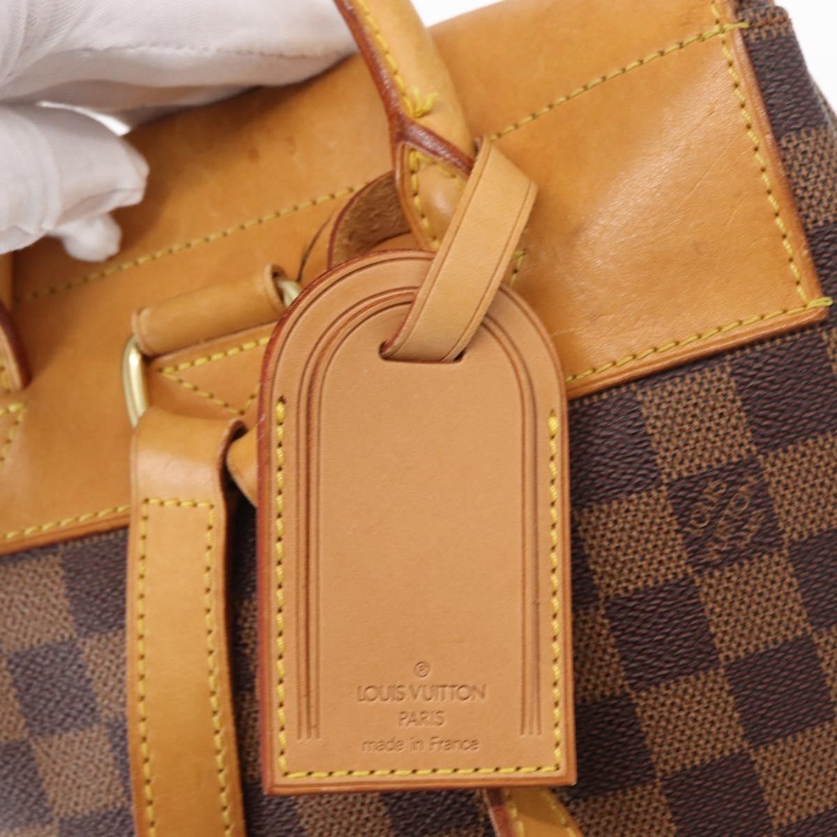 Louis Vuitton Arlequin Damier Brown Canvas Backpack Bag (Pre-Owned)